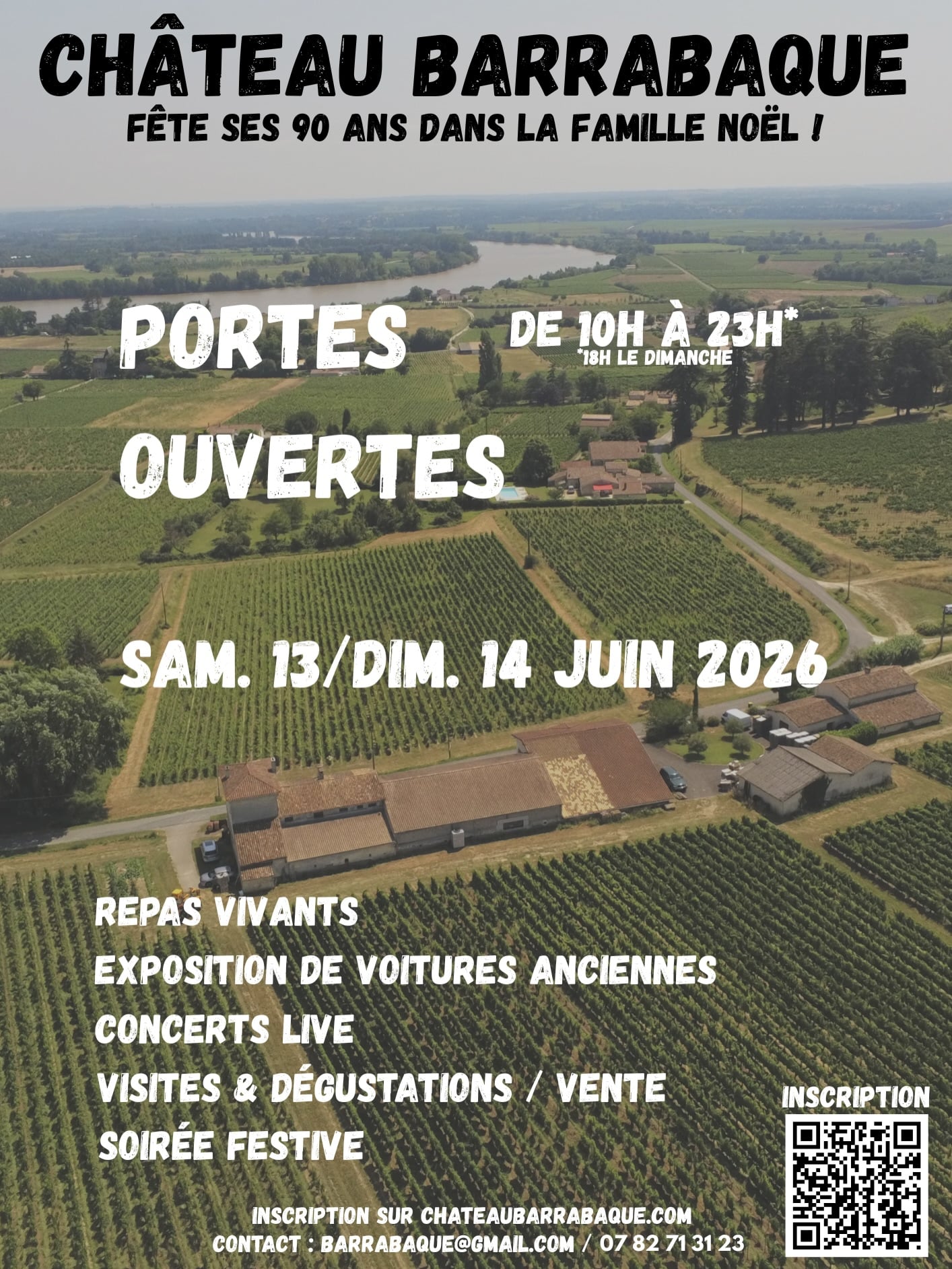 Portes Ouvertes - Château Barrabaque fête ses 90 ans dans la famille Noël !