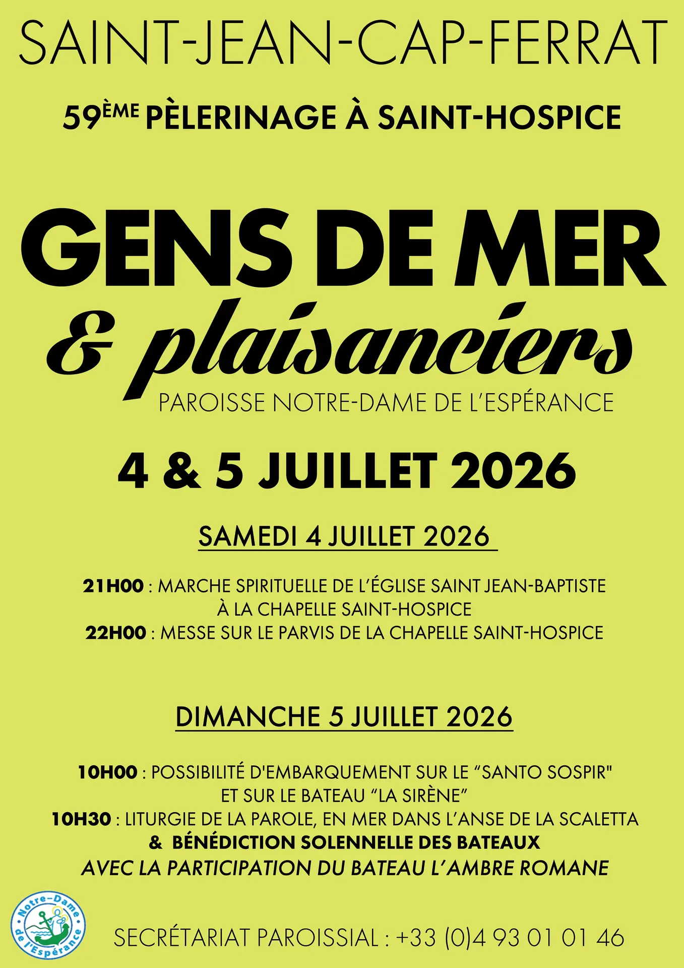 59ème Pèlerinage des gens de mer & plaisanciers