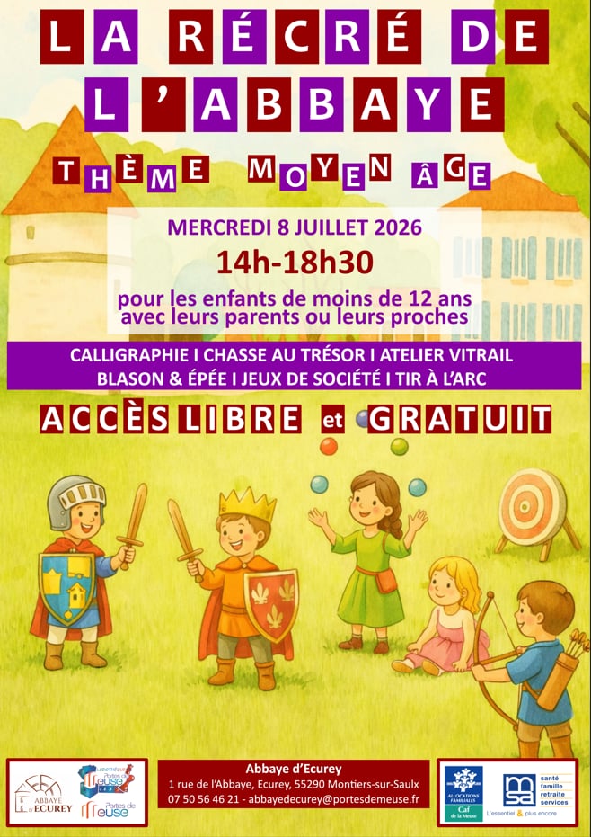 La récré de l'Abbaye - thème Moyen Âge