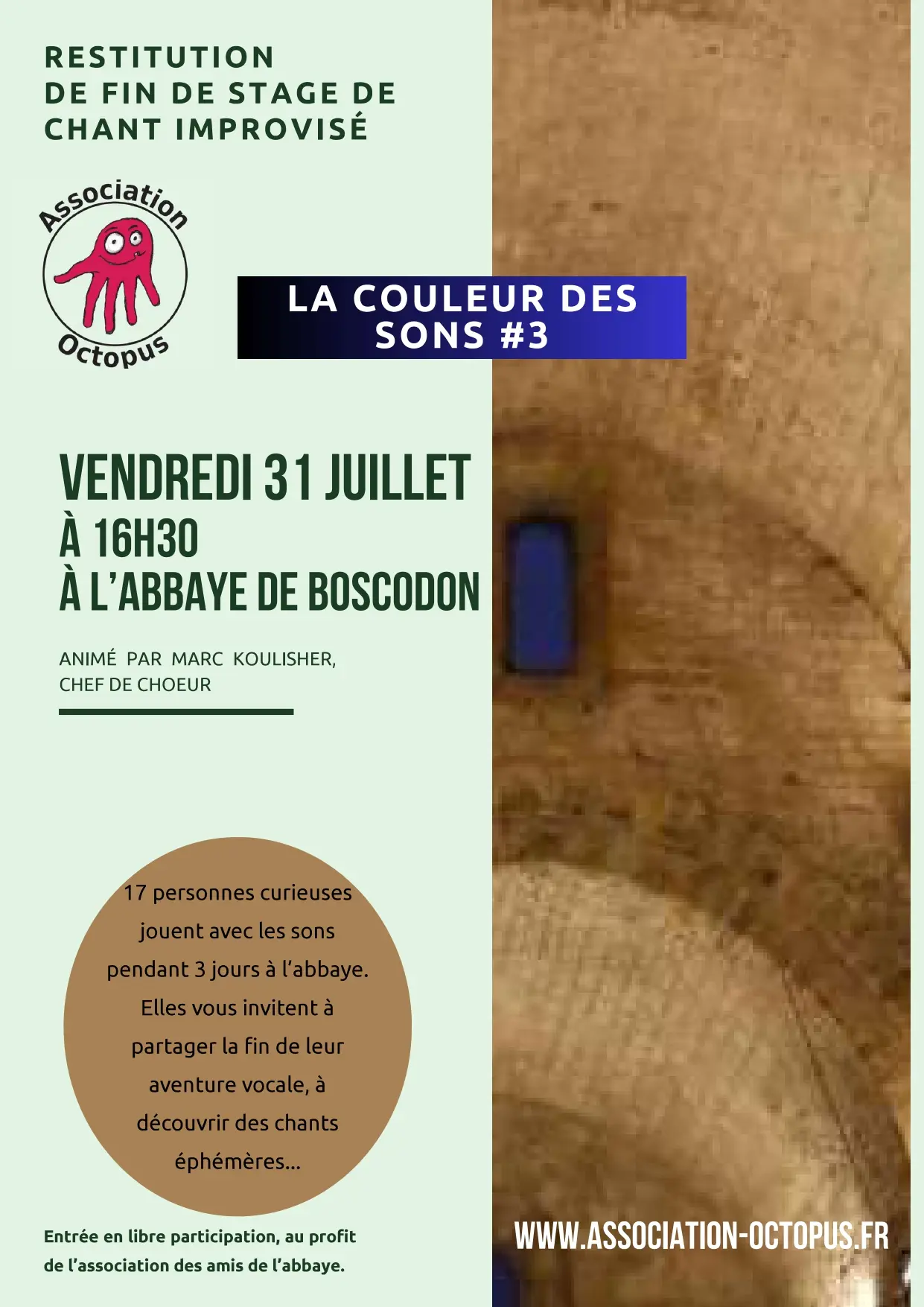 Restitution publique de fin de stage de chant "Les couleurs des sons" #3