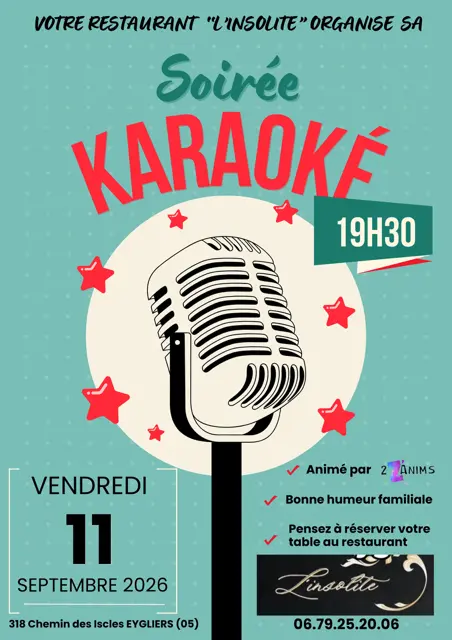 Karaoké à l'Insolite