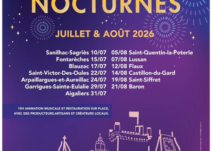 Marché nocturne à Saint-Siffret