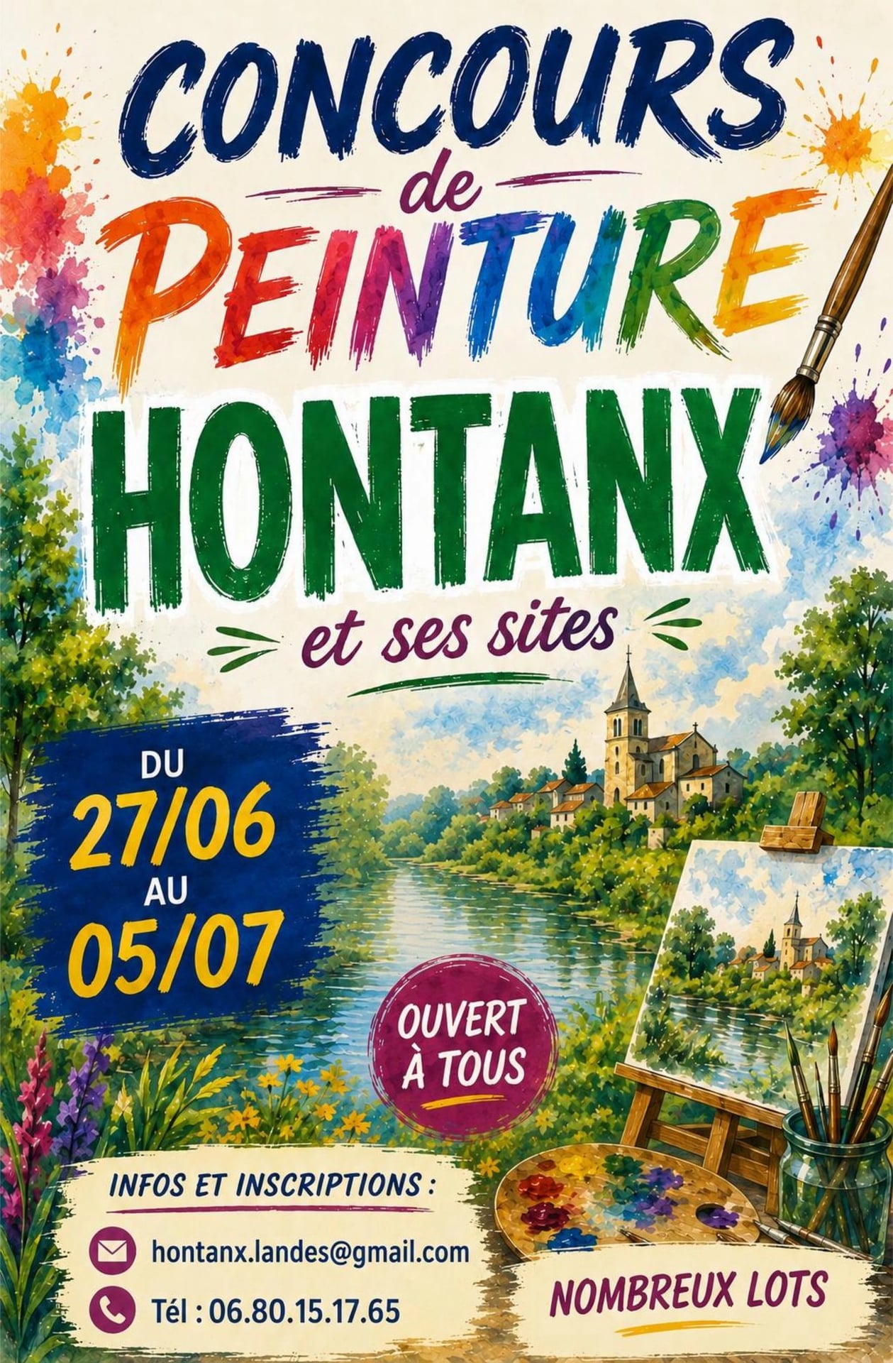 Concours de peinture : Hontanx et ses sites