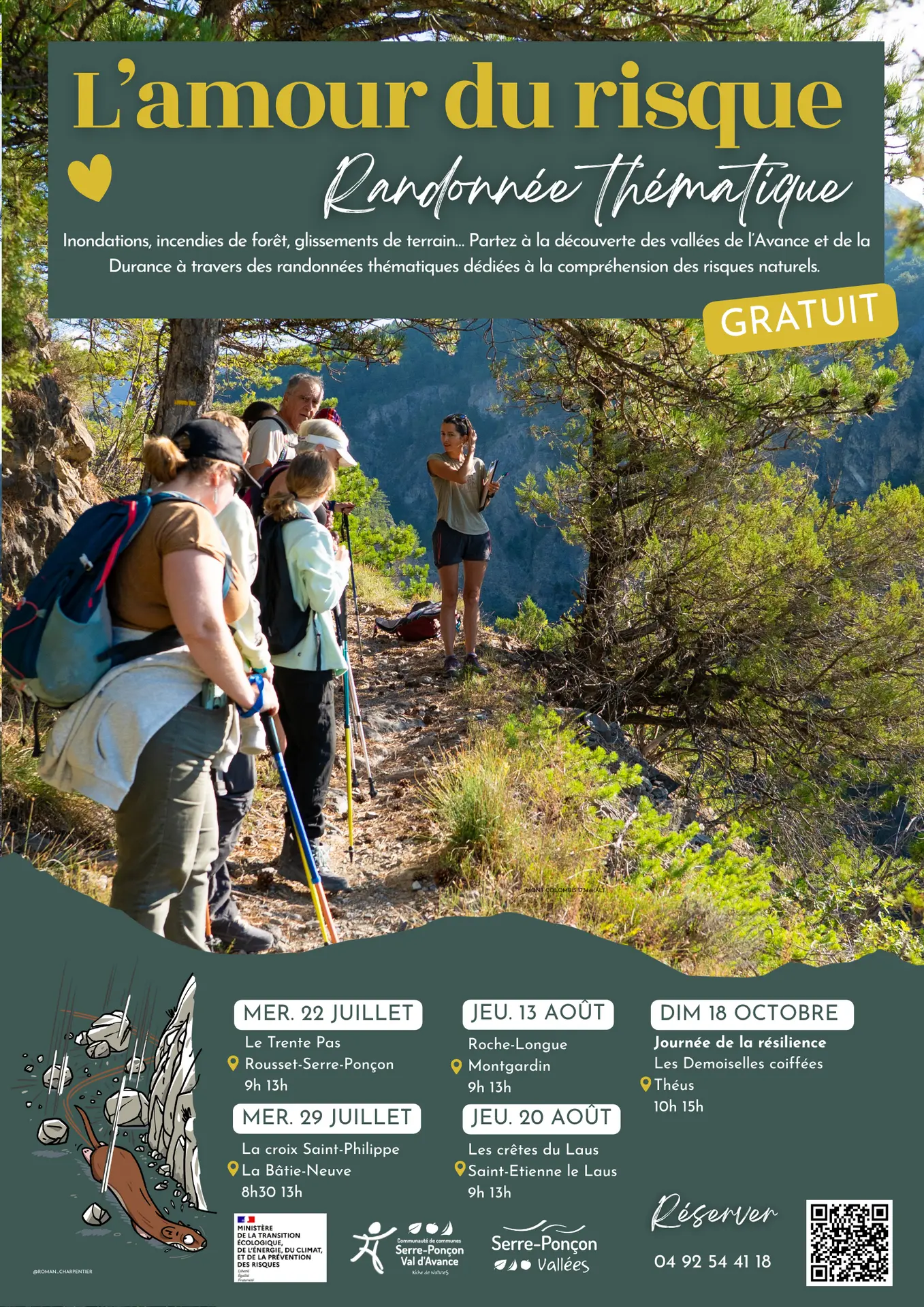 L'amour du risque ! Randonnée thématique ( Les crêtes du Laus )