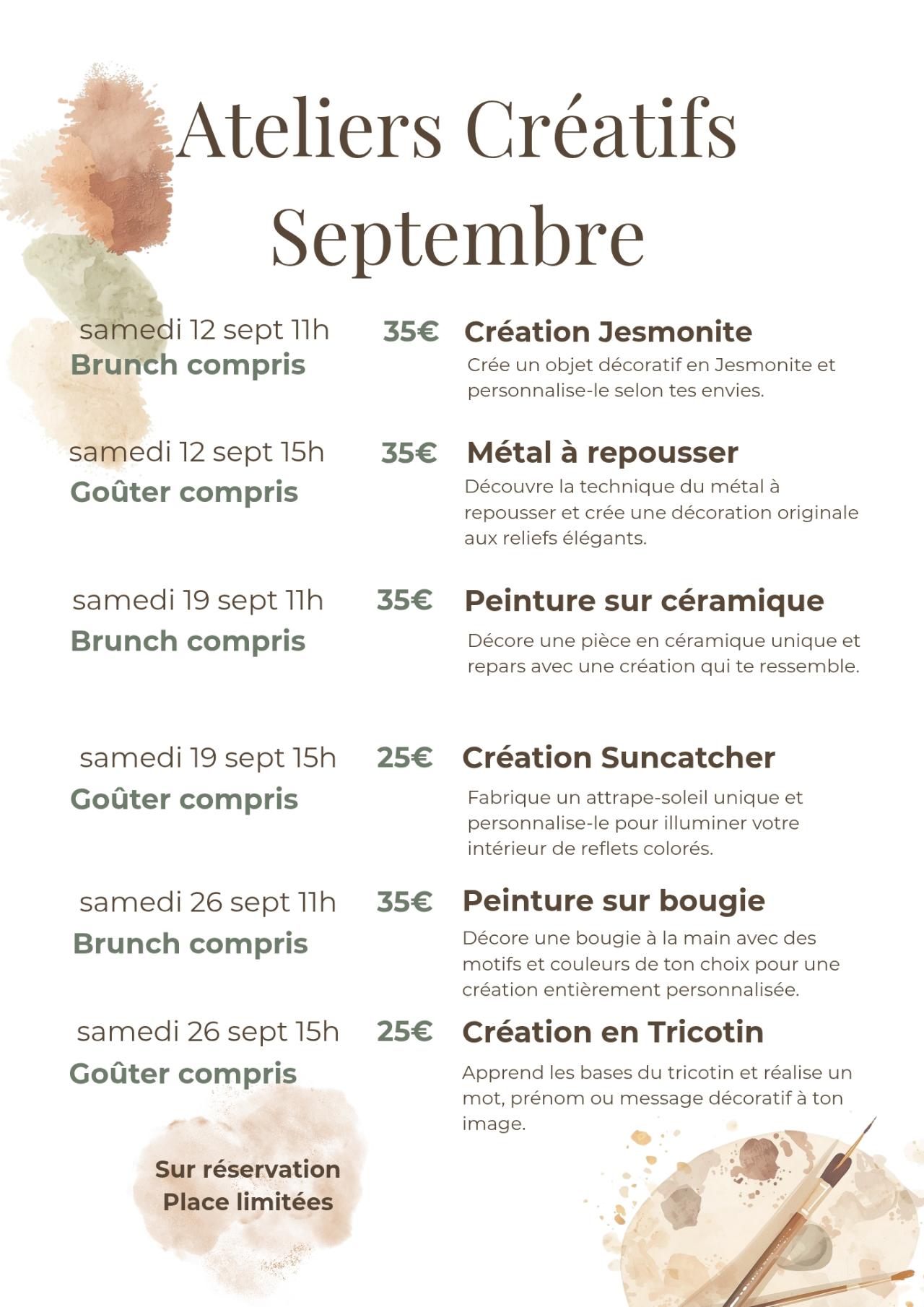 Atelier Création de Jesmonite & Brunch - Maison Tarte