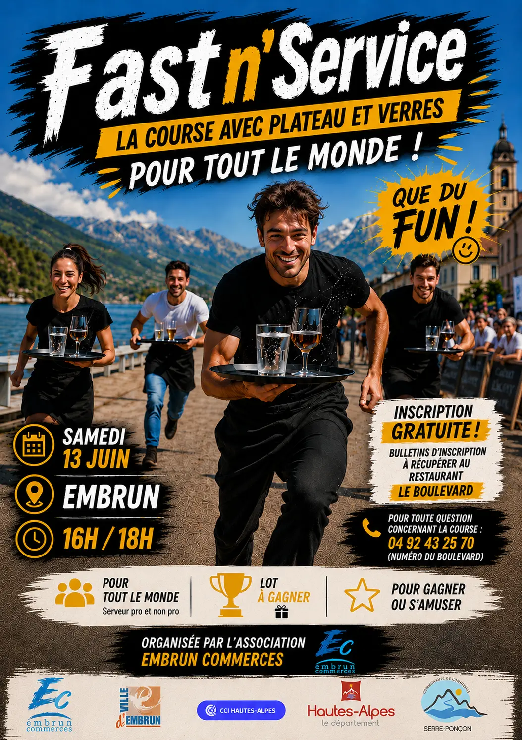 Course de garçon de café