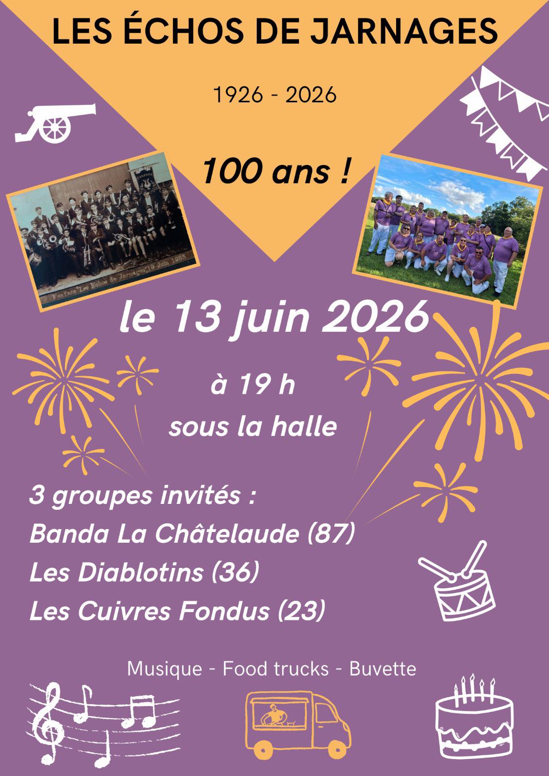 Concert pour les 100 ans des Echos de Jarnages