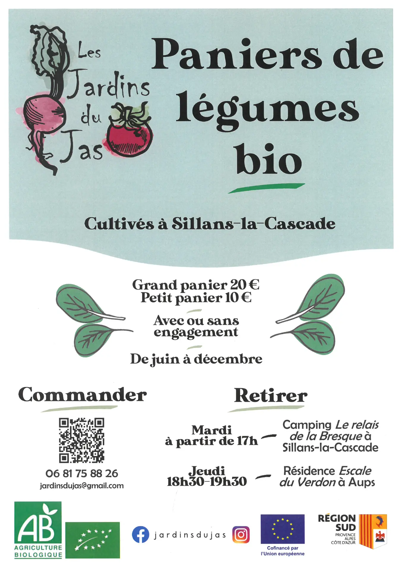 Vente de paniers de légumes bio