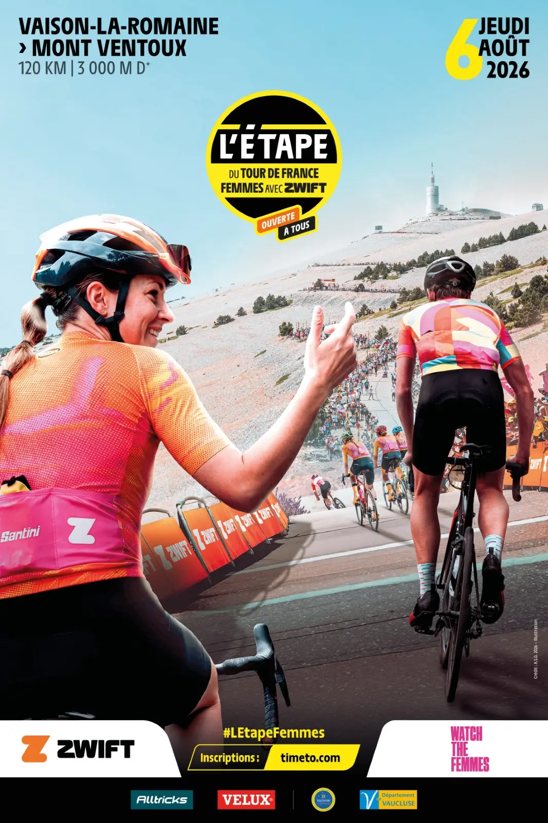 L’Étape du Tour de France Femmes avec Zwift