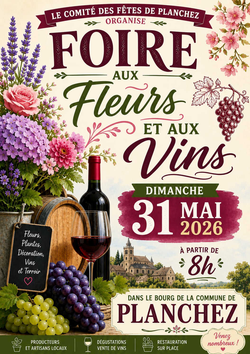 Foire aux fleurs et aux vins