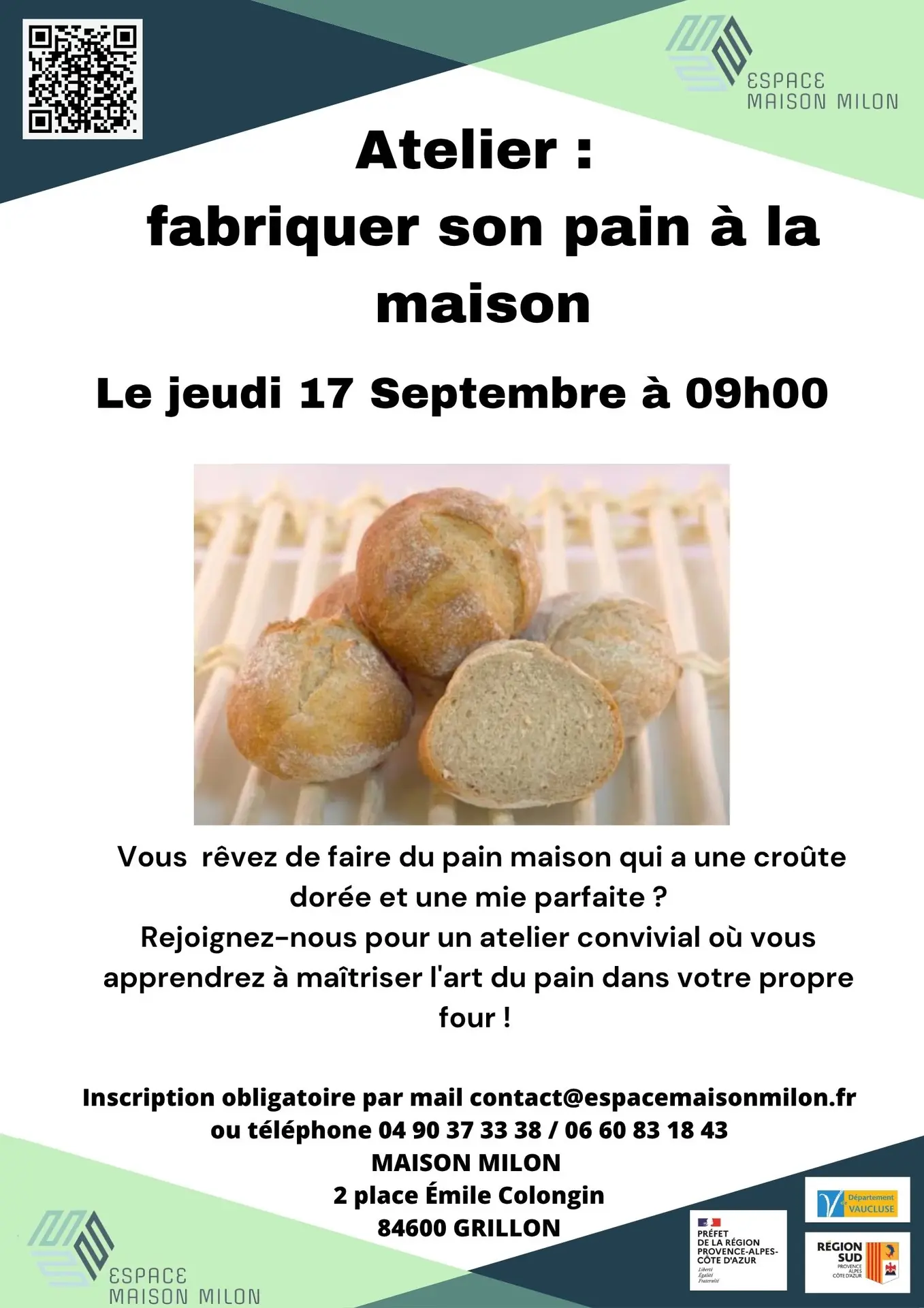 Atelier fabriquer son pain