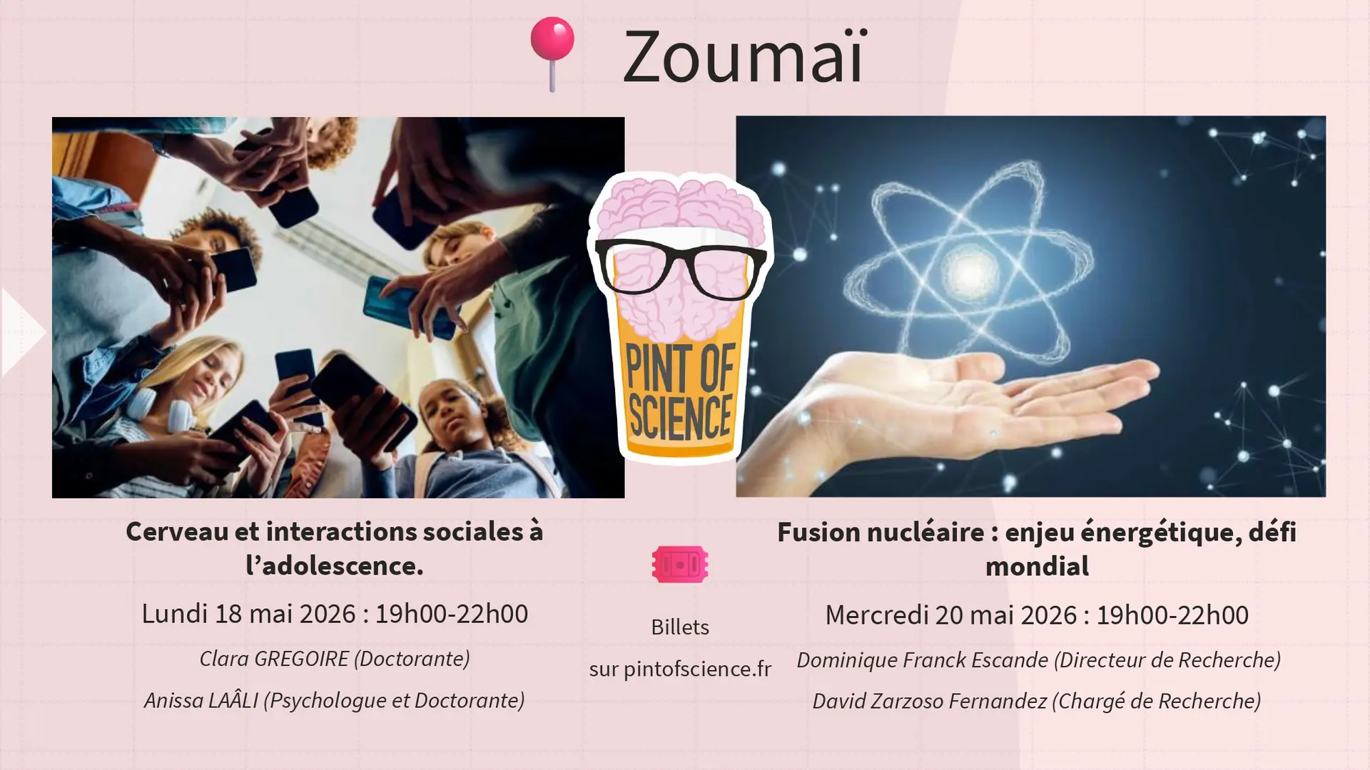 Fusion nucléaire : enjeu énergétique, défi mondial - Pint of Science 2026