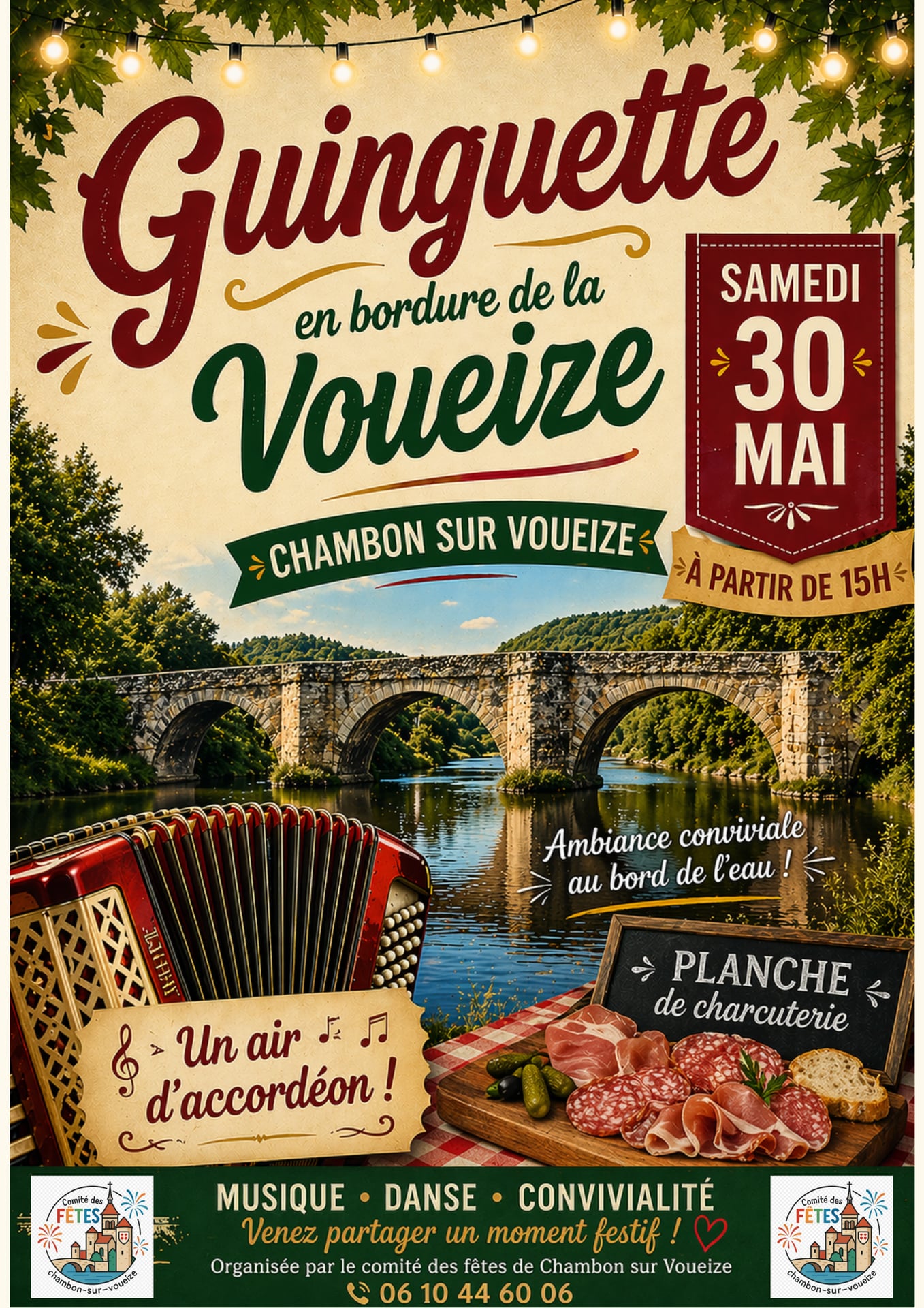 Guinguette en bordure de la Voueize