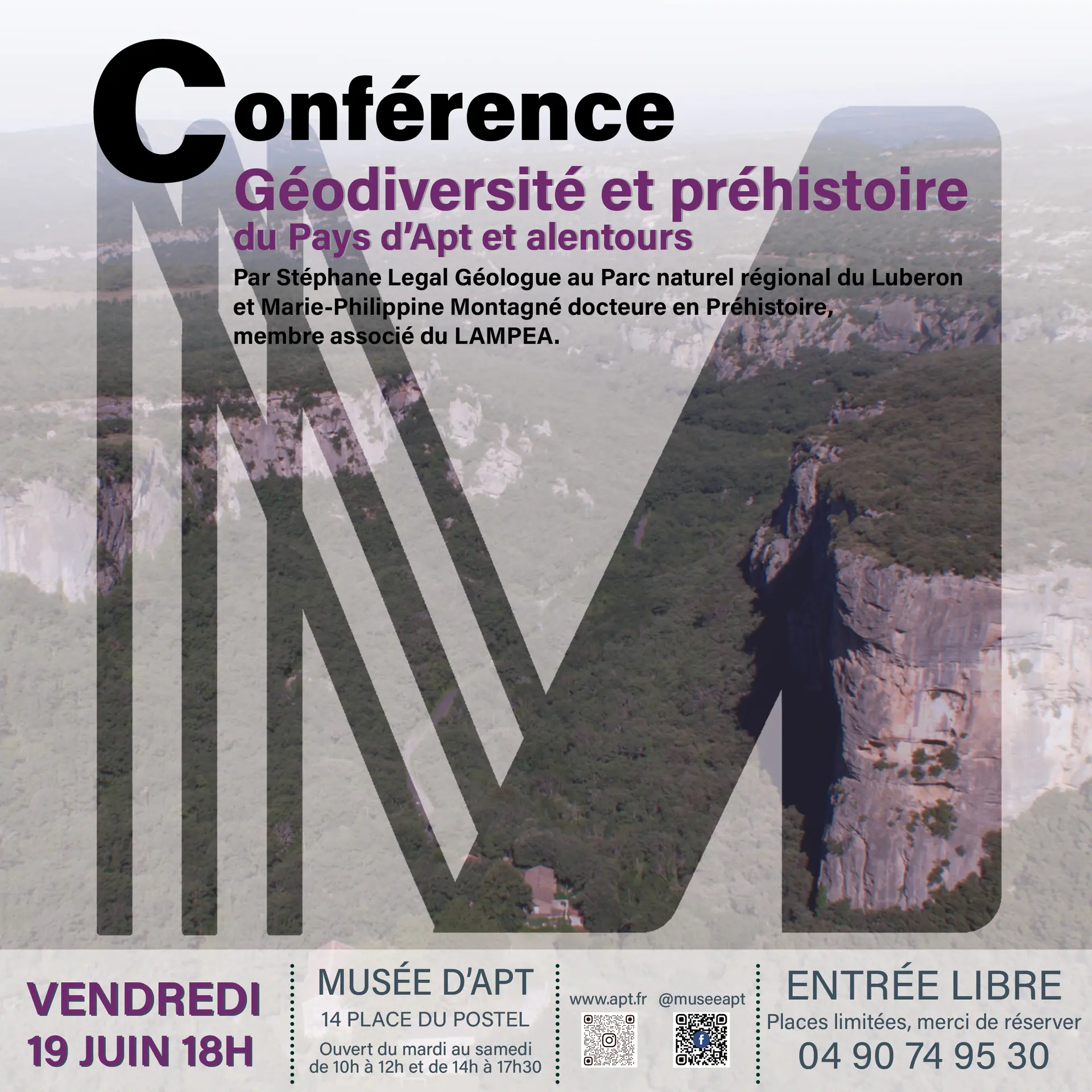 Conférence : Géodiversité et préhistoire du Pays d’Apt et alentours