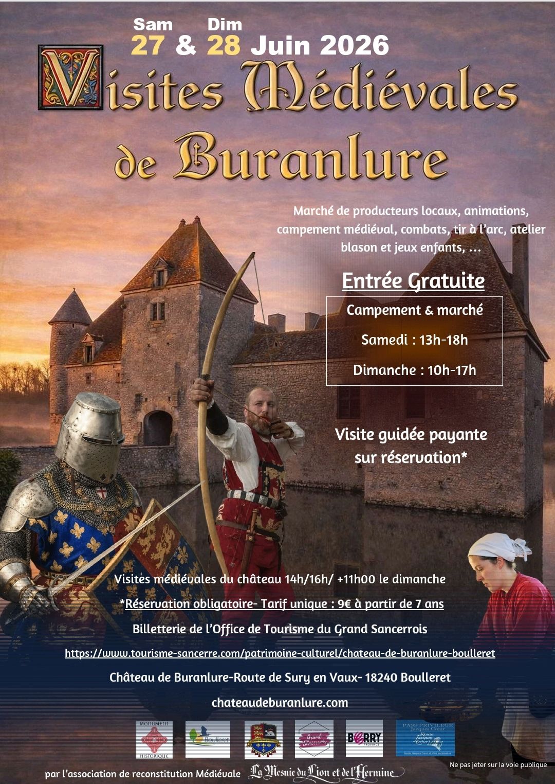 Visites médiévales de Buranlure
