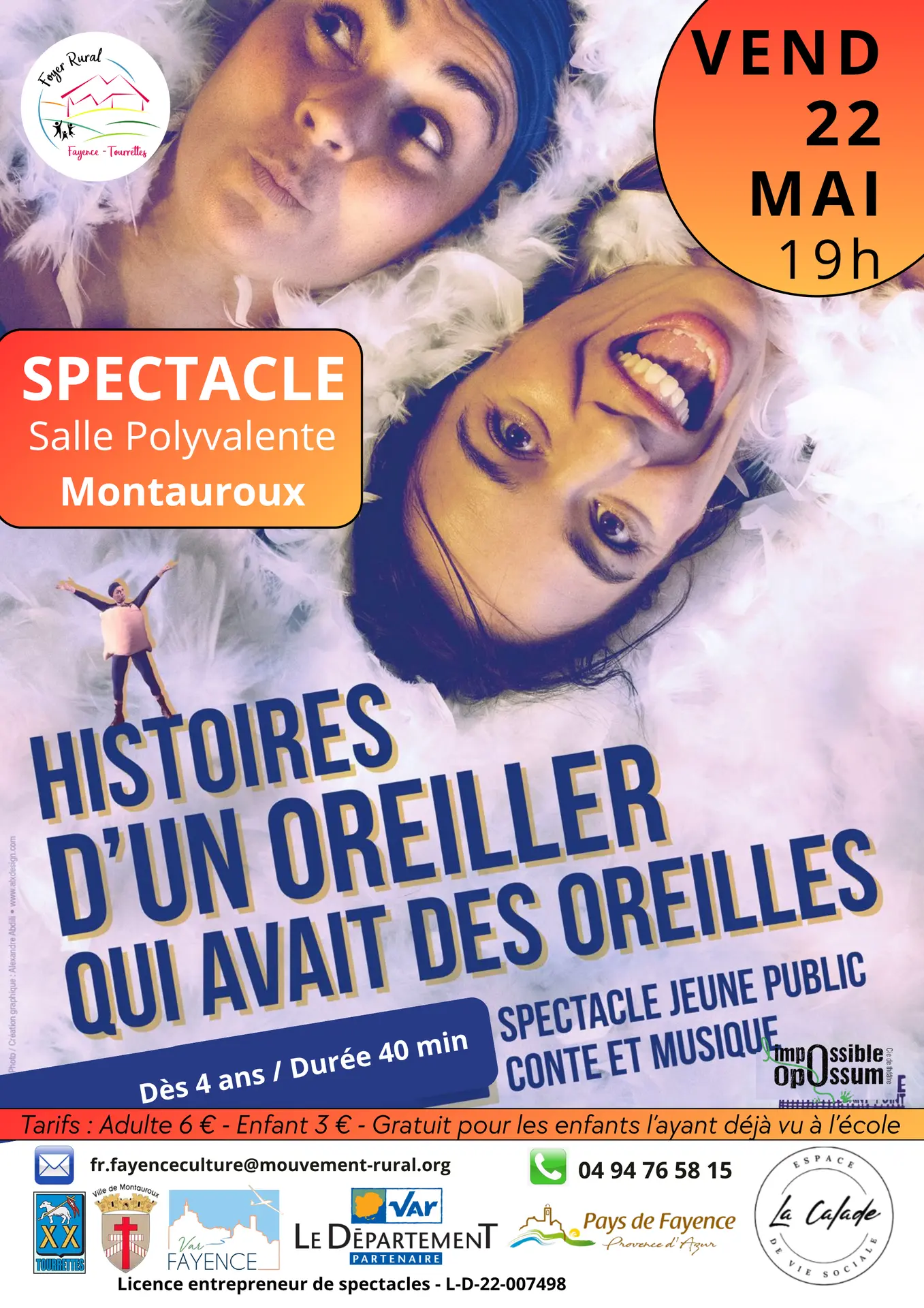Spectacle "Histoires d'un Oreiller qui avait des Oreilles"
