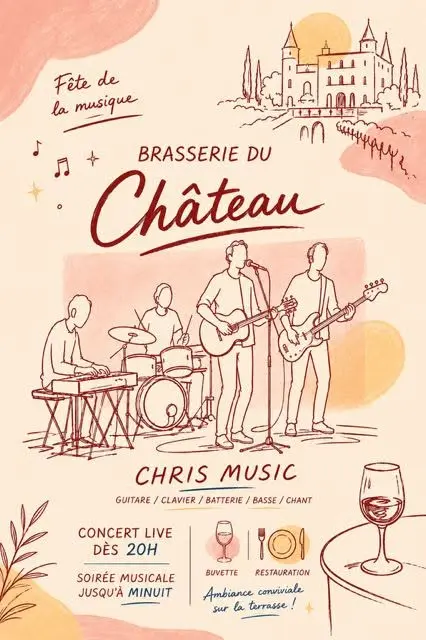 Fête de la musique à La Brasserie du Château à La Tour d'Aigues