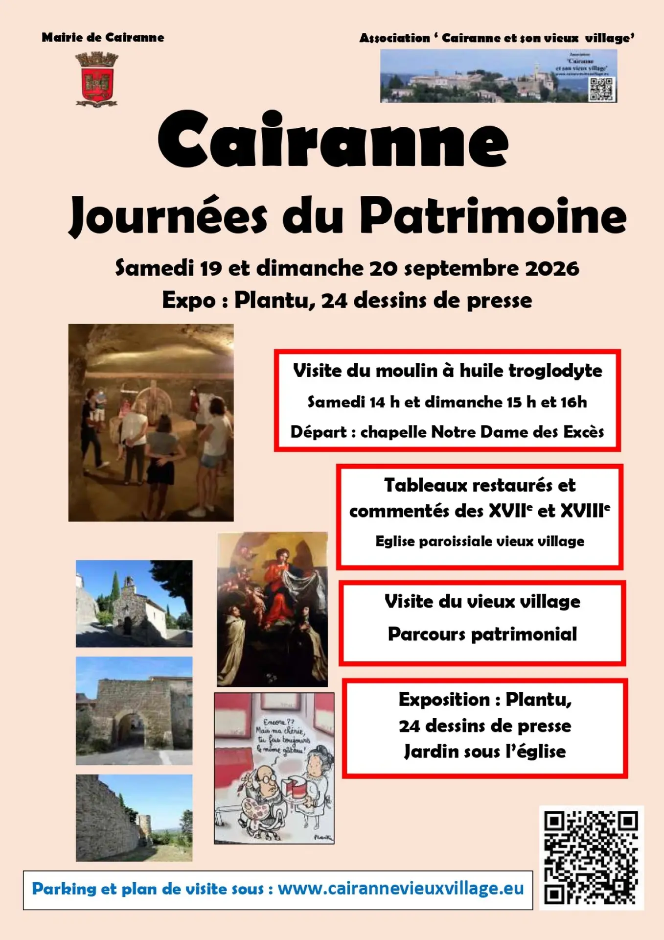 Les Journées Européennes du Patrimoine à Cairanne