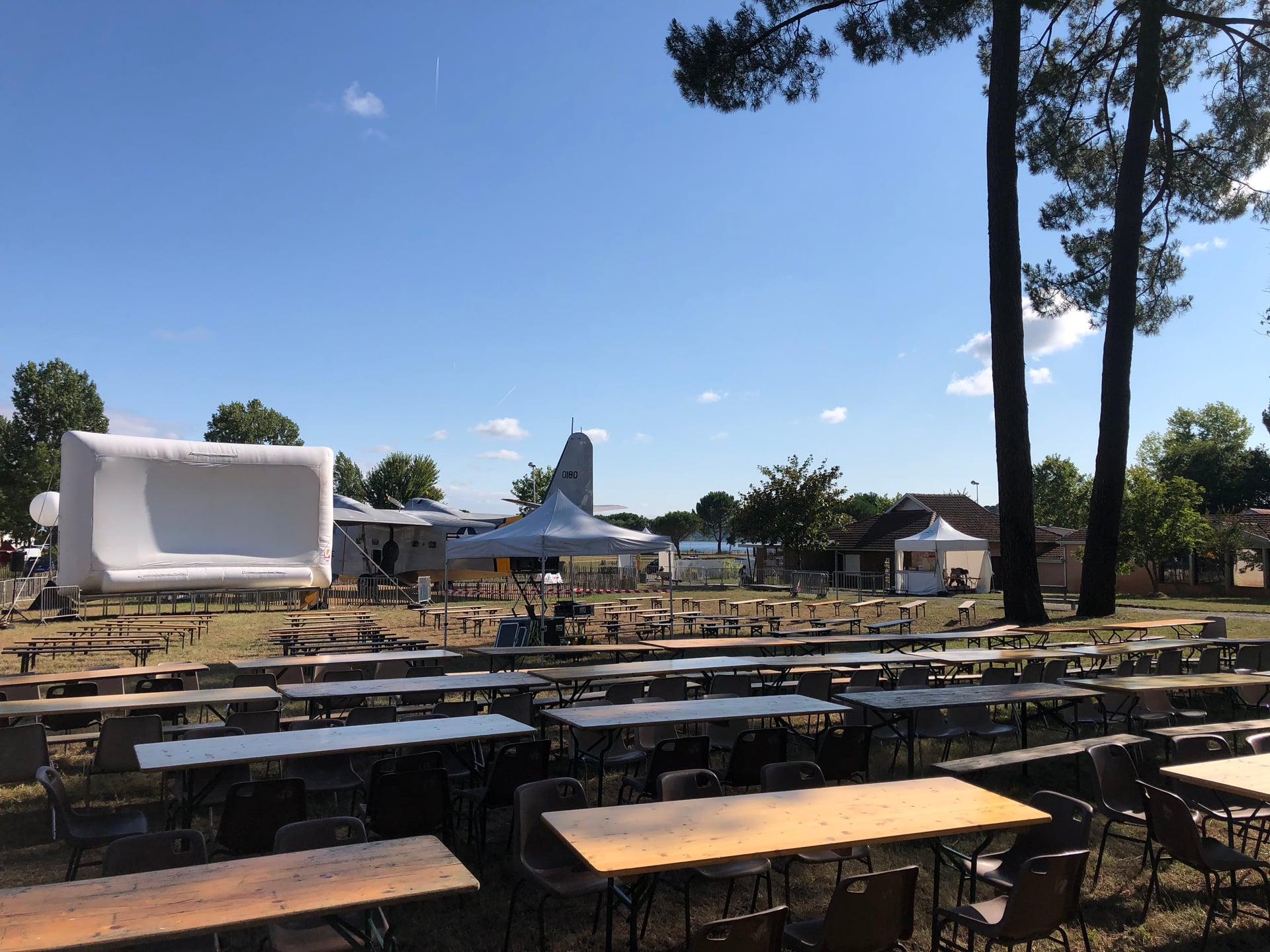 Séance gratuite de Cinéma en plein air au Musée de l'Hydraviation