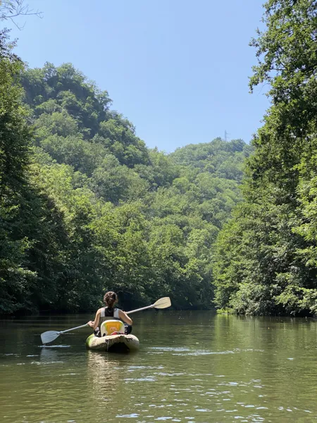 Pique-nique et balade canoë le long du Viaur à Bor-et-Bar