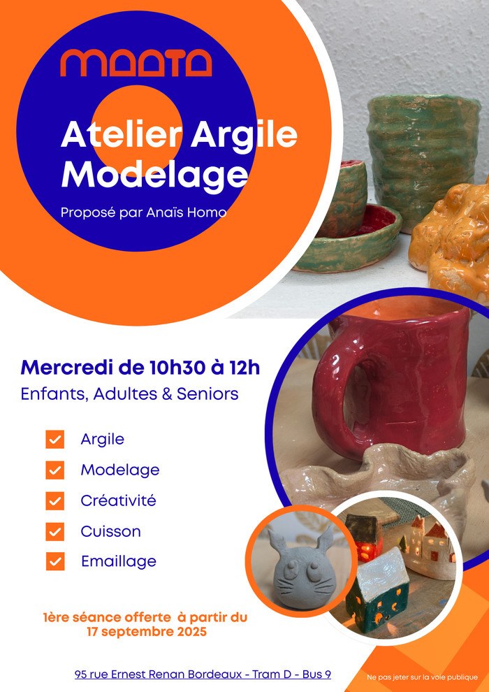 Atelier argile-modelage