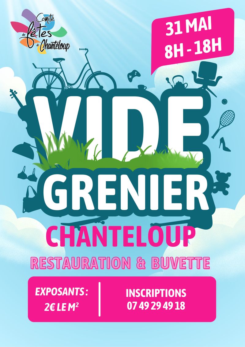 Vide grenier à Chanteloup