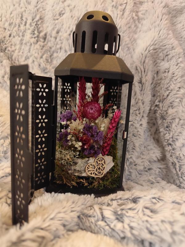 Atelier floral, cloche et lanterne florale