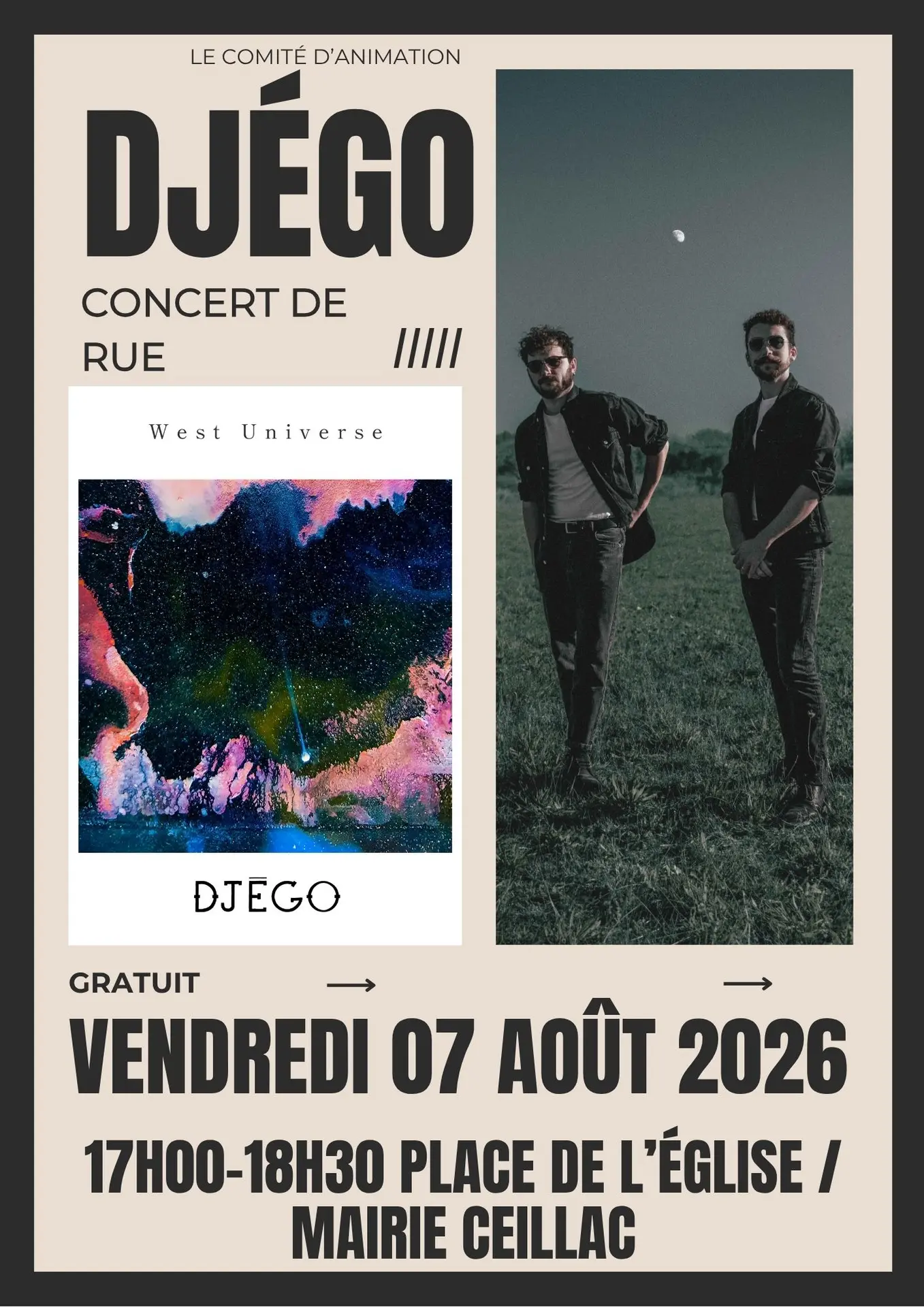 Concert en extérieur : Djégo