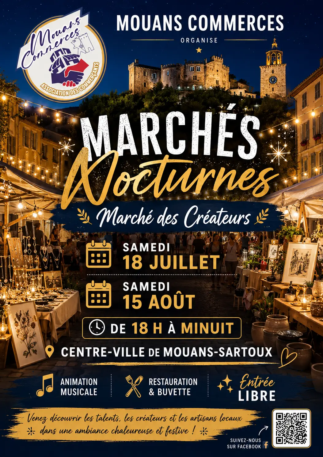Marché nocturne - Mouans-Sartoux
