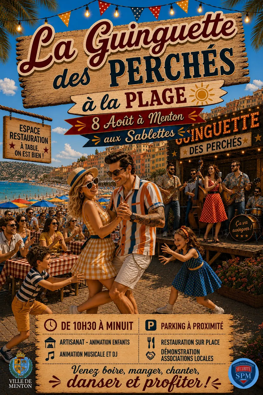 La Guinguette des Perchés à la Plage - aux Sablettes
