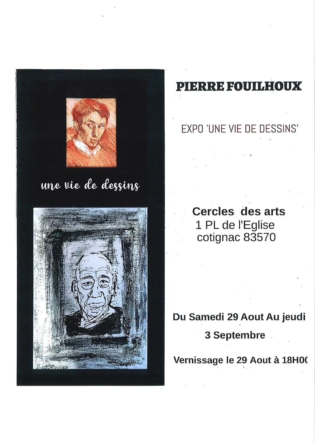 Exposition : Une vie de dessins - Pierre Fouilhoux