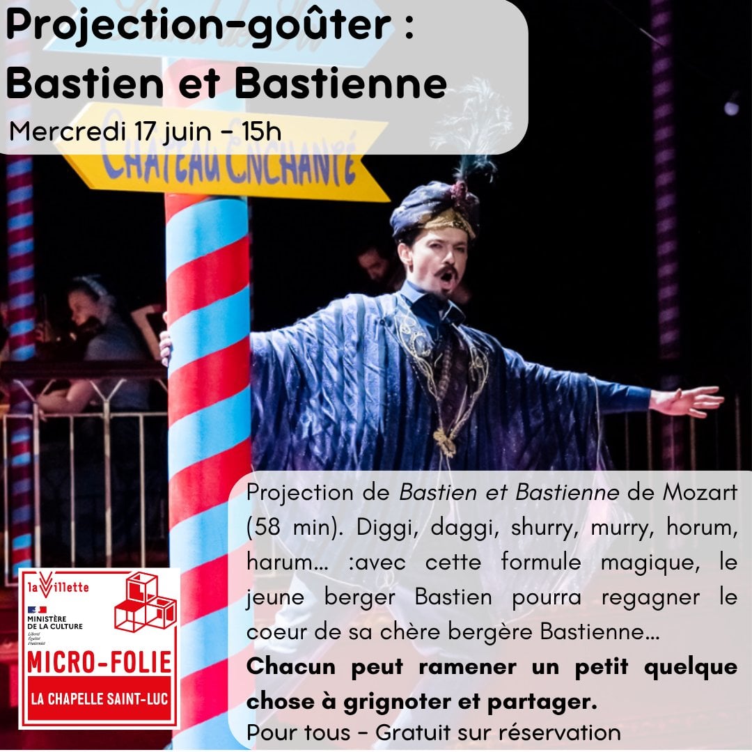 Goûter d'exception - Projection Bastien et Bastienne