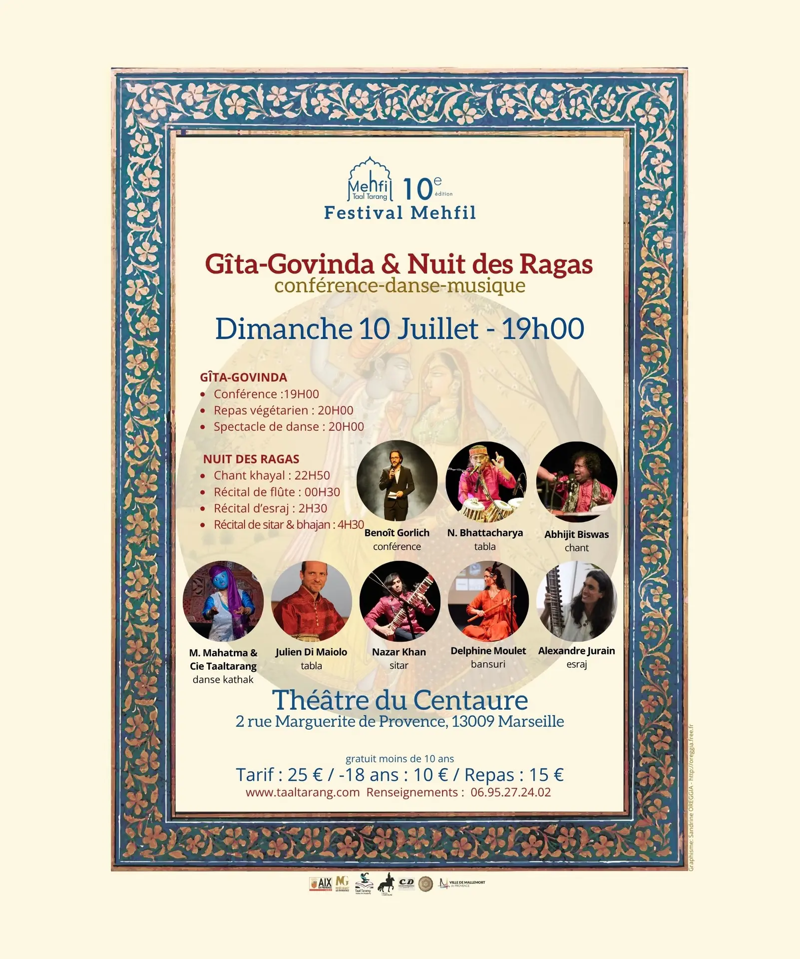 Nuit des raagas - conférence, danse et musique indienne