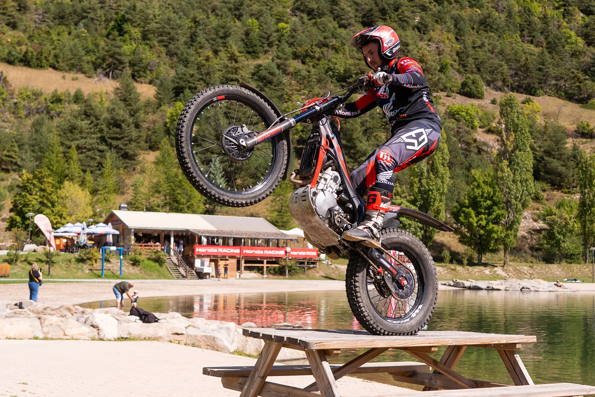 Démonstration de moto trial