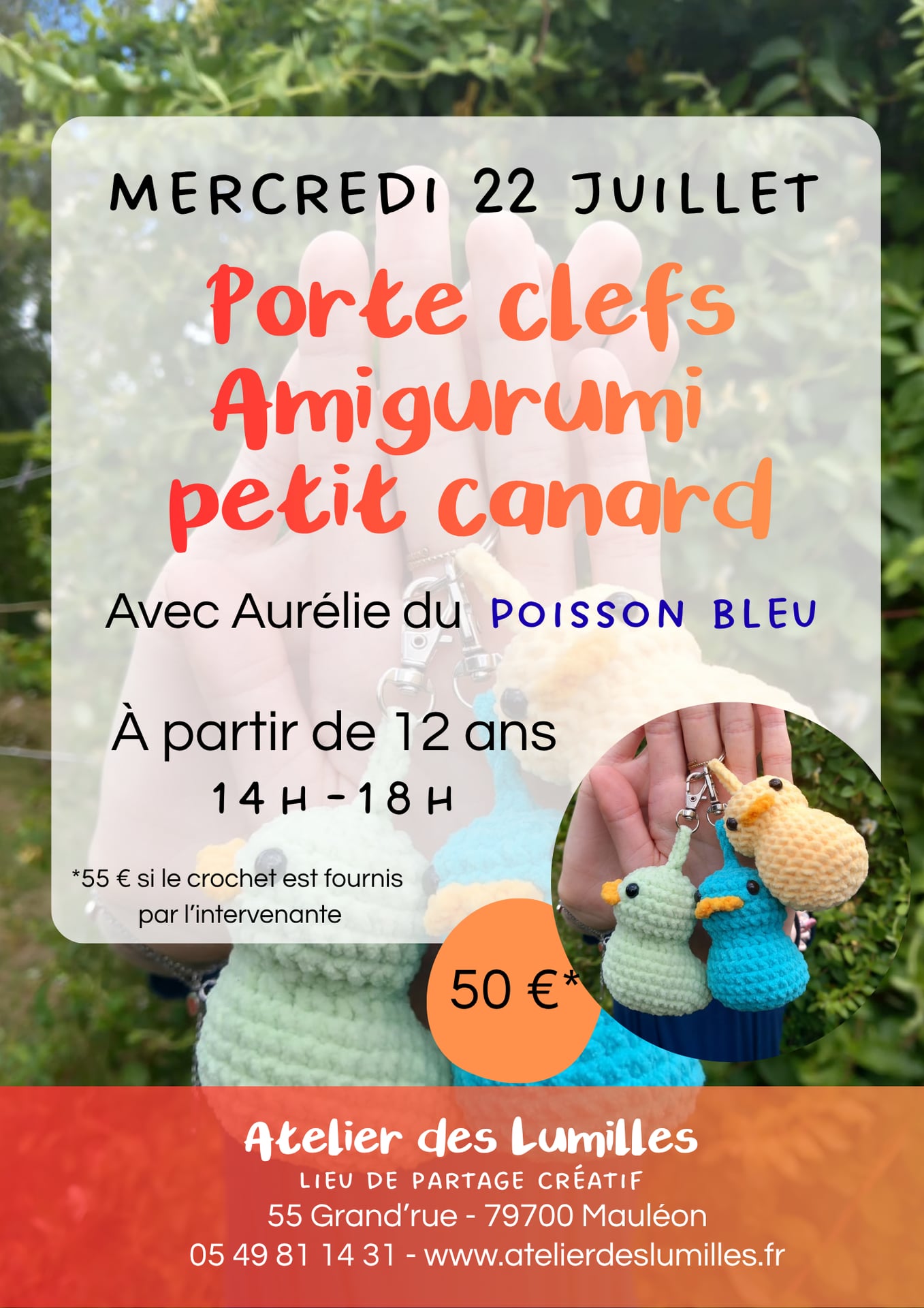 Atelier - Porte-clés amigurumi petit canard