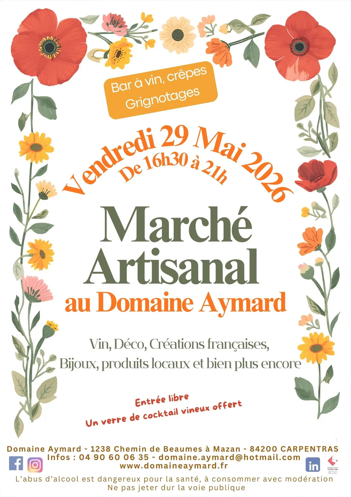 Marché artisanal du Domaine Aymard