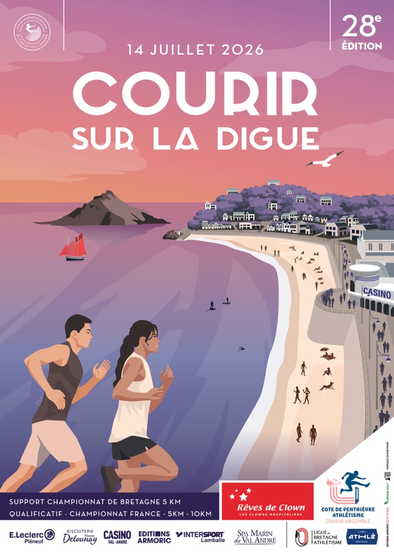 Courir sur la digue
