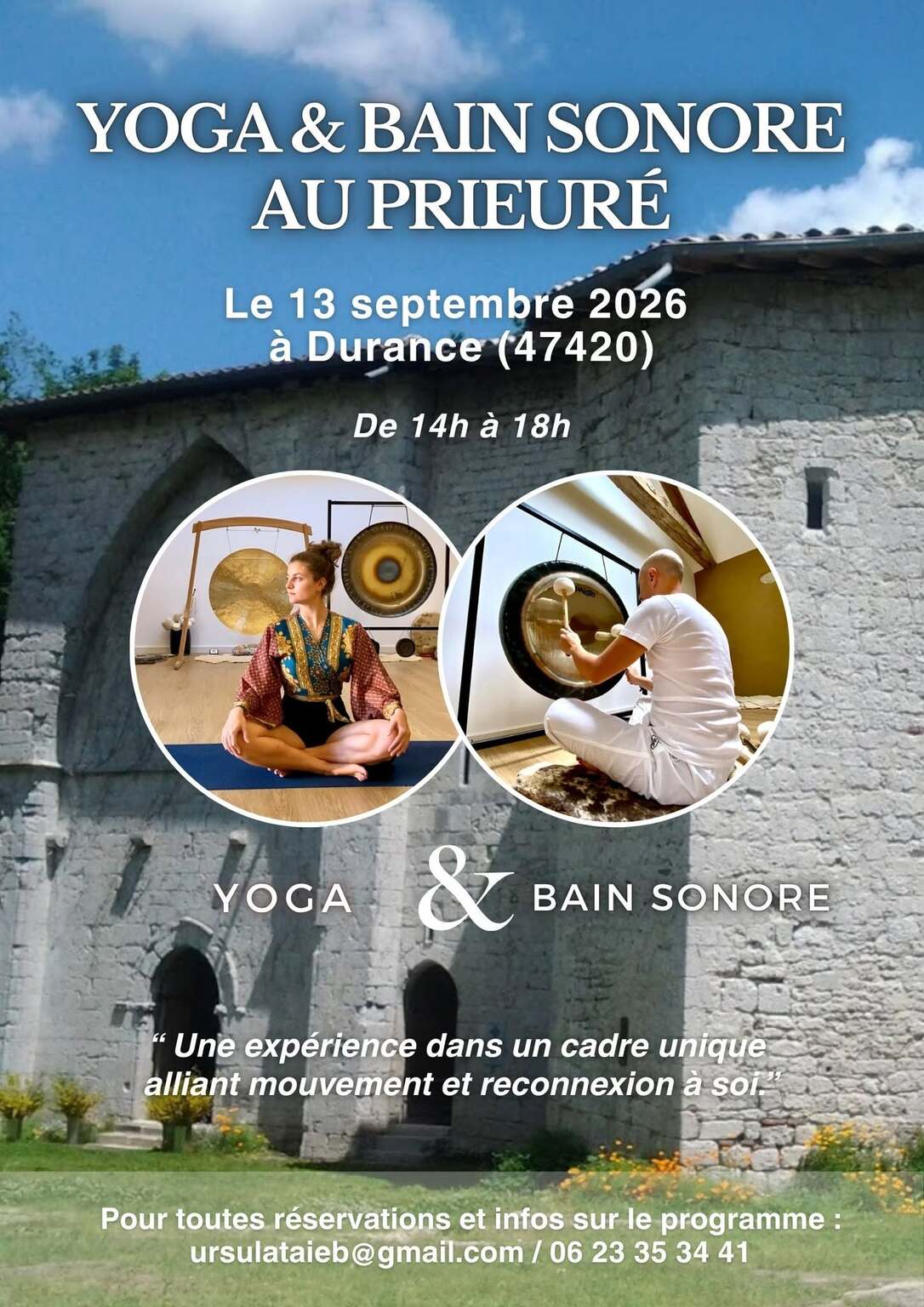 Yoga et Bain sonore au Prieuré