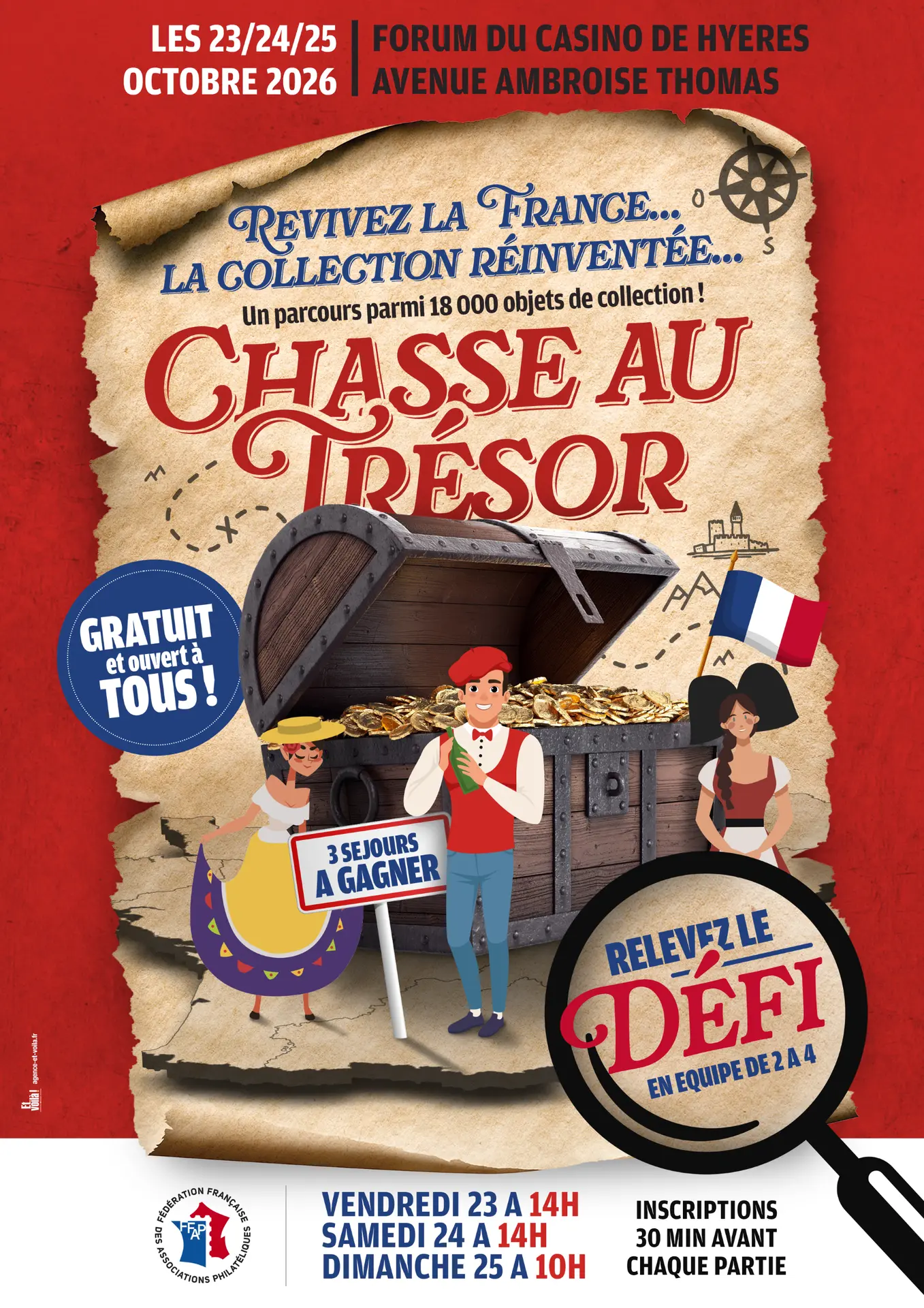 Exposition philatélique "Revivez la France" et Chasse au trésor