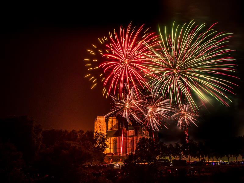 Festival pyrotechnique - Feu d'artifice de la fête nationale