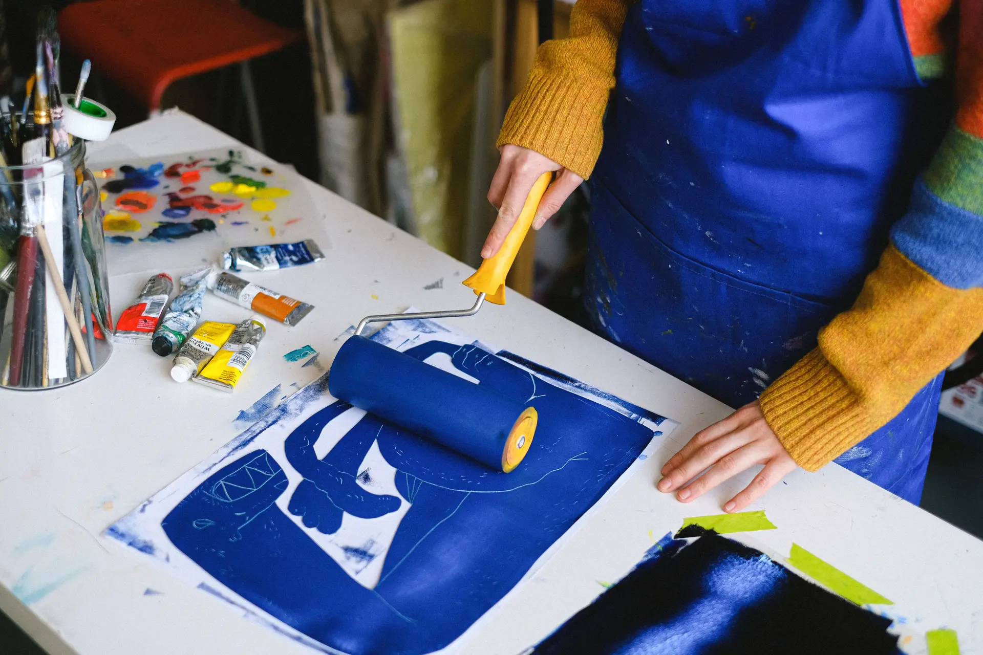 Atelier de linogravure