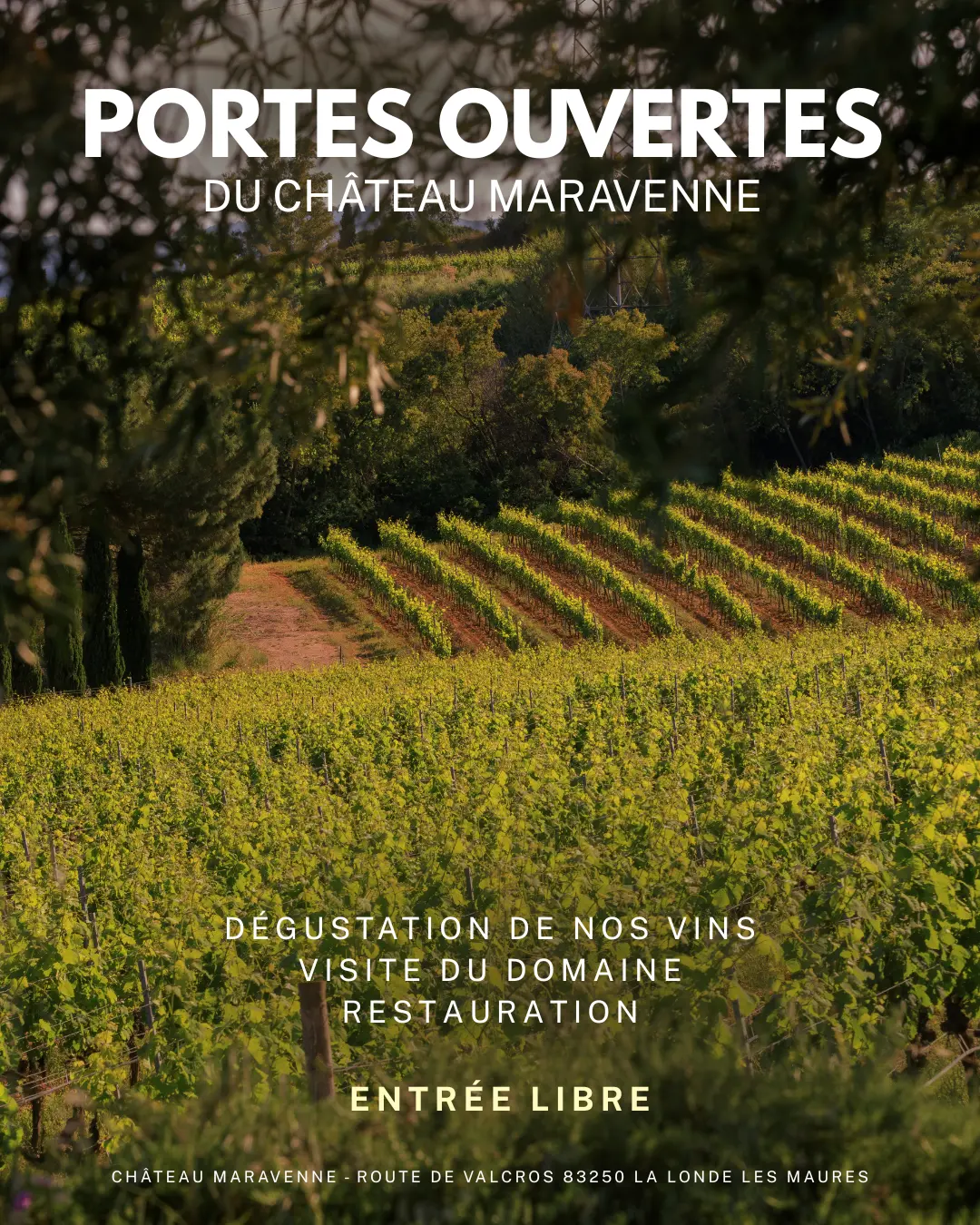 Journées Portes ouvertes au Château Maravenne
