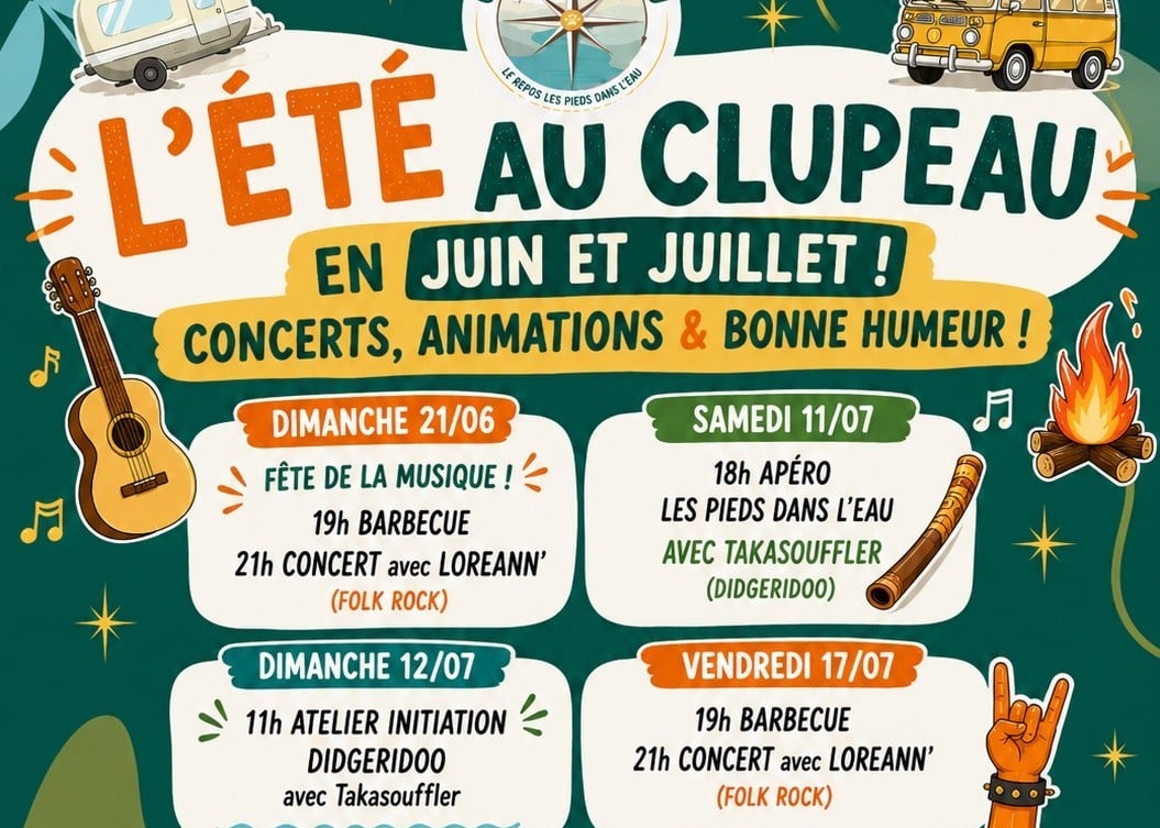L'Été au Clupeau - fête de la musique