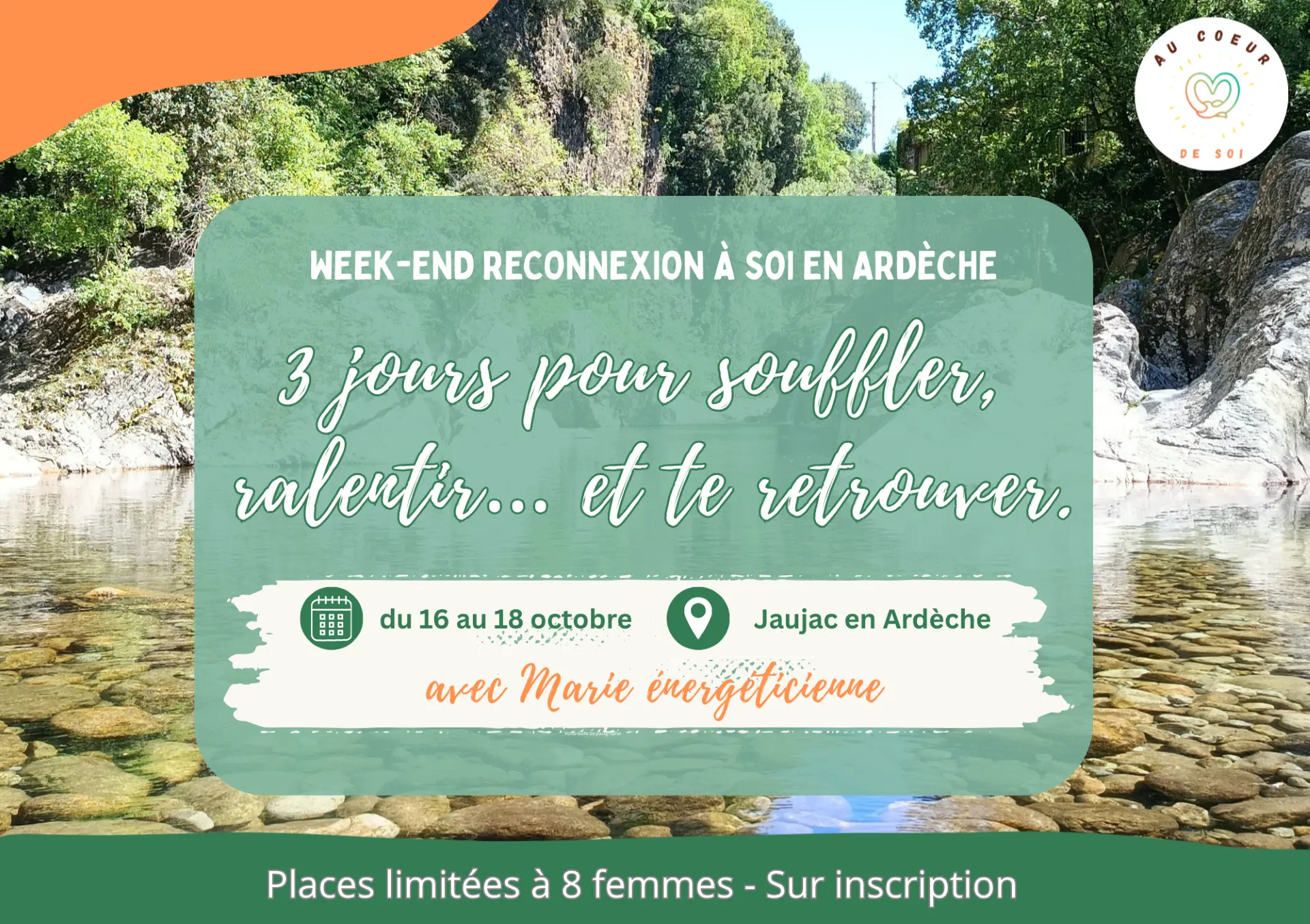 3 jours pour souffler, ralentir et te retrouver.