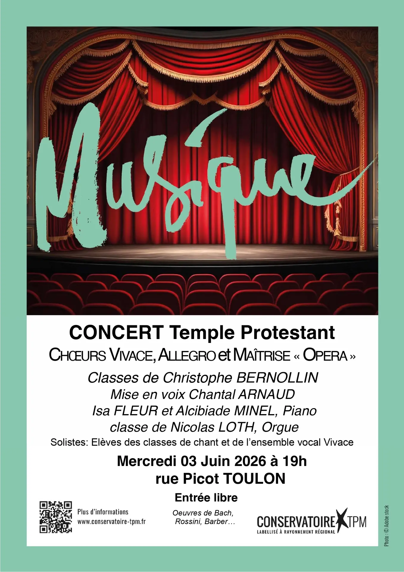 Concert - Chœur Vivace & élèves du Conservatoire TPM
