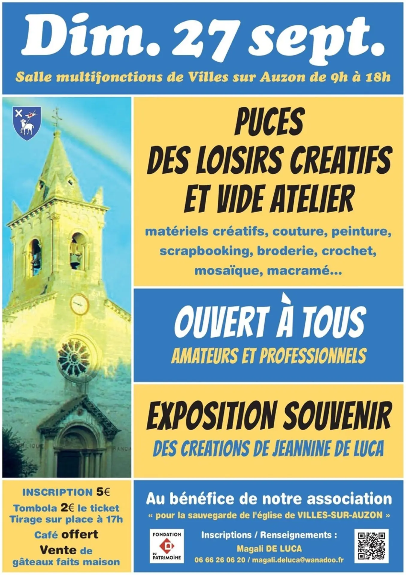Puces des loisirs créatifs et vide-ateliers