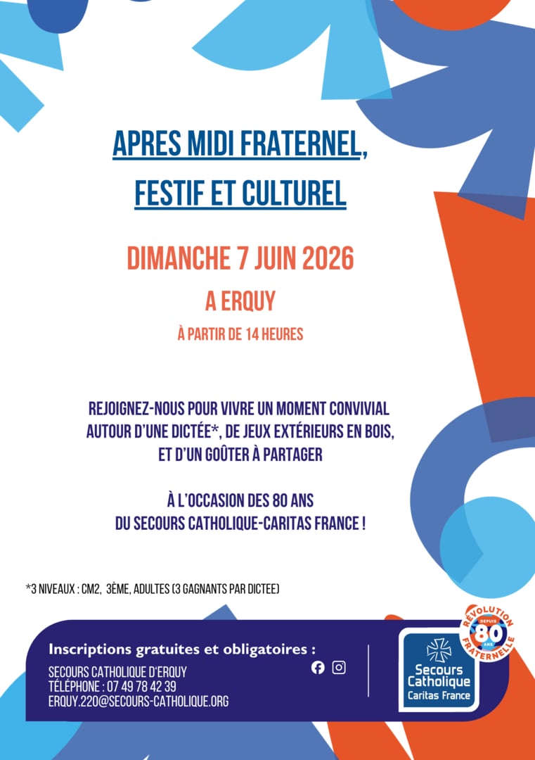 Les 80 ans du Secours Catholique