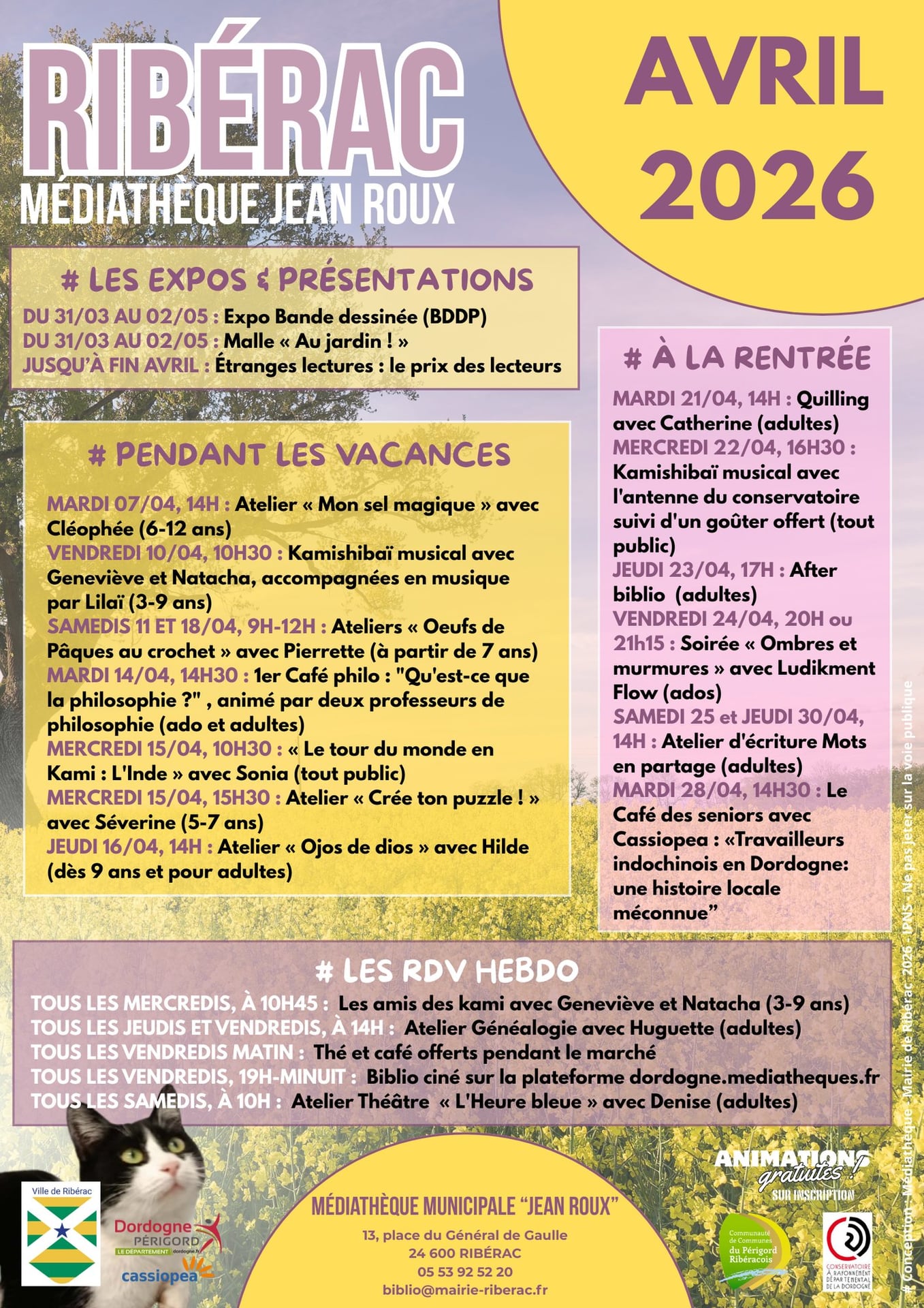 Atelier d'écriture Mots en partage