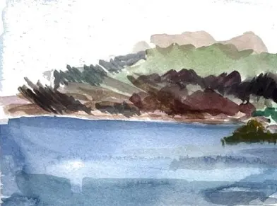 Stage de dessin : aquarelle et reflets en Méditerranée