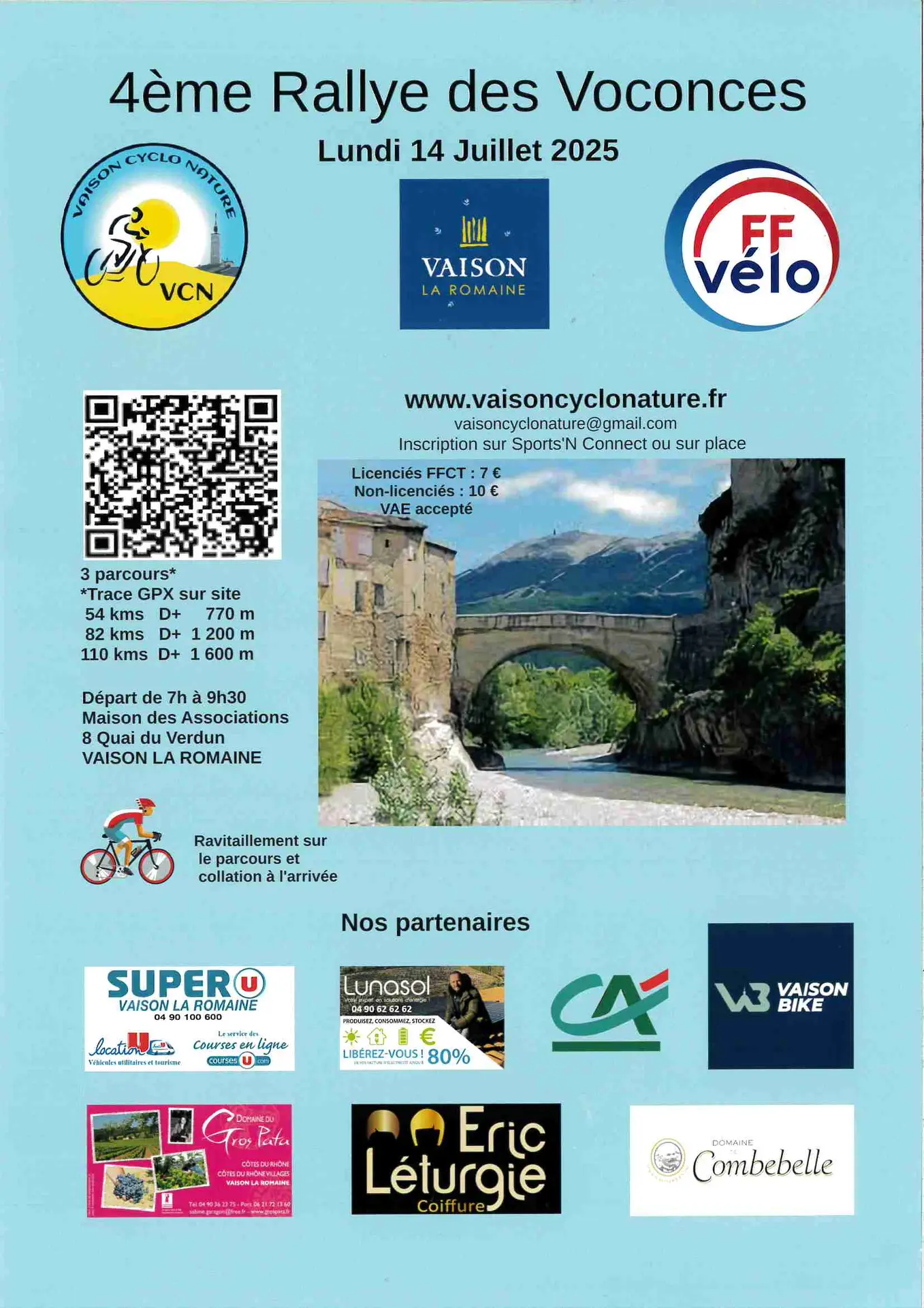 Randonnée des Voconces à vélo